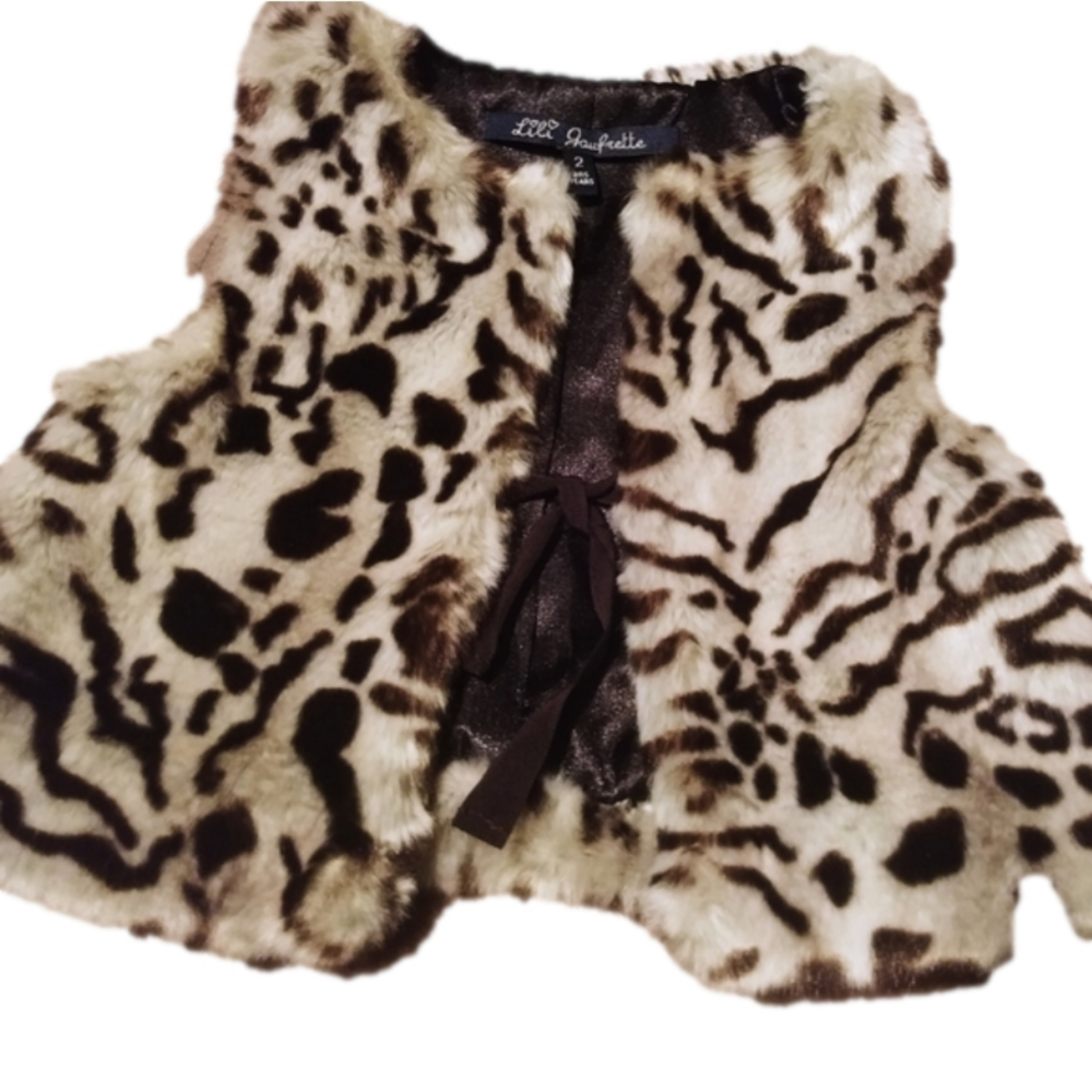 Fake fur vest for kids